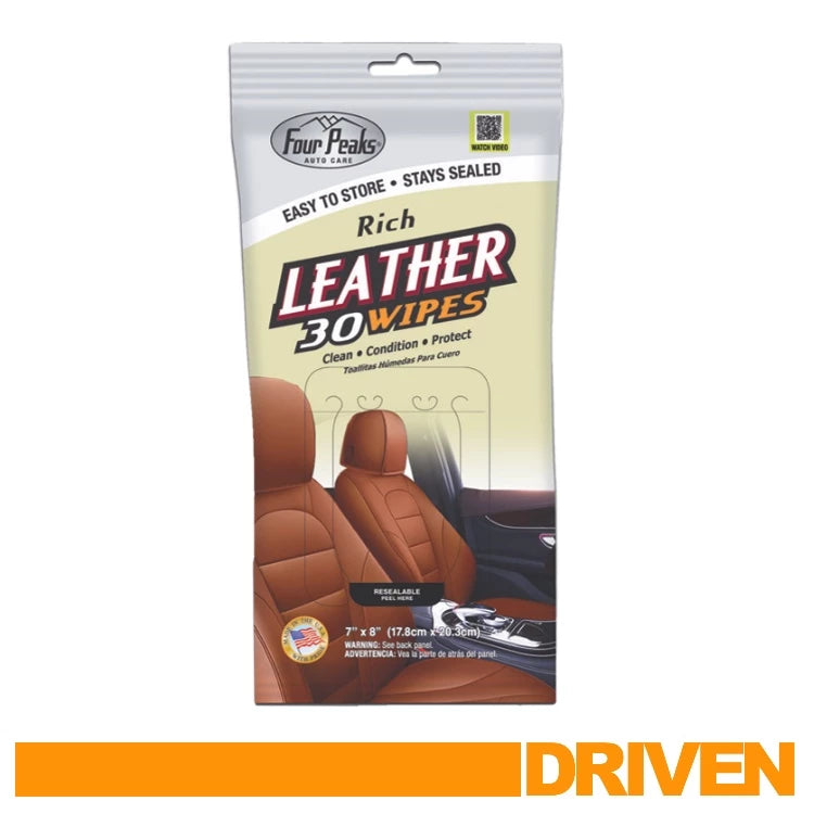 Four Peaks Leather Wipes 30s